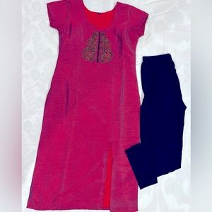Indian/Pakistani traditional formal wear Pink shalwar kamel